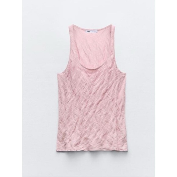 ZARA WRINKLE LOOK FINE KNIT TOP - Picture 3 of 14